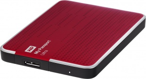 НЖМД WD 2.5 USB 3.0 1TB 5400rpm My Passport Ultra Red