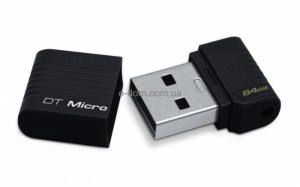 Накопитель USB Kingston DT Micro 64GB Black