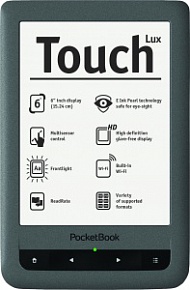 Электронная книга PocketBook Touch Lux, серебристый
