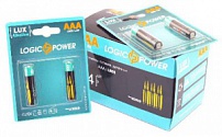    Батарейка LogicPower Alkaline AAA LR03 _ бл 2шт_ КОРОБКА= 12 бл=24шт