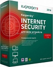 Kaspersky Internet Security 2014 лицензия на 12 месяцев 2ПК коробка (подходит для платформ Windows,