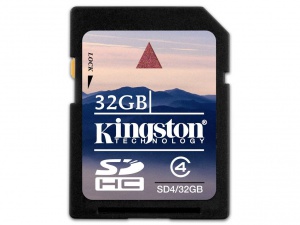 Карта памяти Kingston SDHC 32GB Class 4