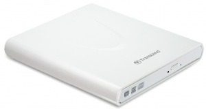 Привод Transcend DVD+/-8X/24x Slim,питание USB,белый
