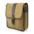    Плечевая сумка для нетбука, планшета LF10045R1 до 11" холст, хаки, поворотный  плечевой ремень. Р