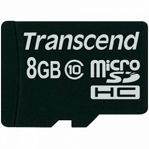 Карта памяти Transcend MicroSDHC 8GB (Class 10)