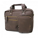    Сумка для нетбука / ноутбука LF8916 до 14.1", кожзам, коричневый, плечевой ремень, размеры: 410 x