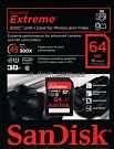 Карта памяти SanDisk Extreme 64GB SDXC Class 10 UHS-I 45MB/s