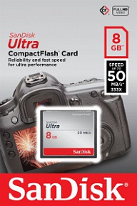 Карта памяти SanDisk CF Ultra 8GB 50MB/s