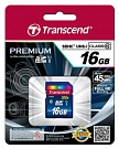 Карта памяти Transcend Premium SDHC 16GB Class 10 UHS-1