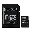 Карта памяти Kingston microSDHC 32GB Class 4 + SD адаптер