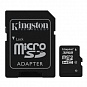 Карта памяти Kingston microSDHC 32GB Class 4 + SD адаптер