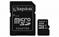 Карта памяти Kingston microSDHC 32GB Class 10 + SD адаптер
