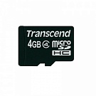 Карта памяти Transcend MicroSDHC 4GB (Class 4)
