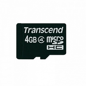 Карта памяти Transcend MicroSDHC 4GB (Class 4)