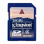 Карта памяти Kingston SDHC 16GB Class 4
