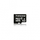Карта памяти Transcend MicroSDHC 4GB (Class 6)