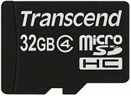 Карта памяти Transcend MicroSDHC 32GB Class 4