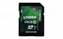 Карта памяти Kingston SDXC 64GB Class 10 UHS-I 30MB/s