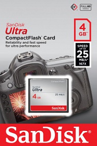 Карта памяти SanDisk CF Ultra 4GB 25MB/s