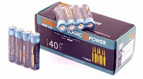    Батарейка LogicPower Super heavy duty AAA R03P _вак.уп 4шт_ КОРОБКА = 10 уп = 40шт