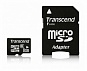 Карта памяти Transcend MicroSDHC 8GB (Class 6) + SD адаптер Карта памяти Transcend MicroSDHC 8GB (Class 6) + SD адаптер